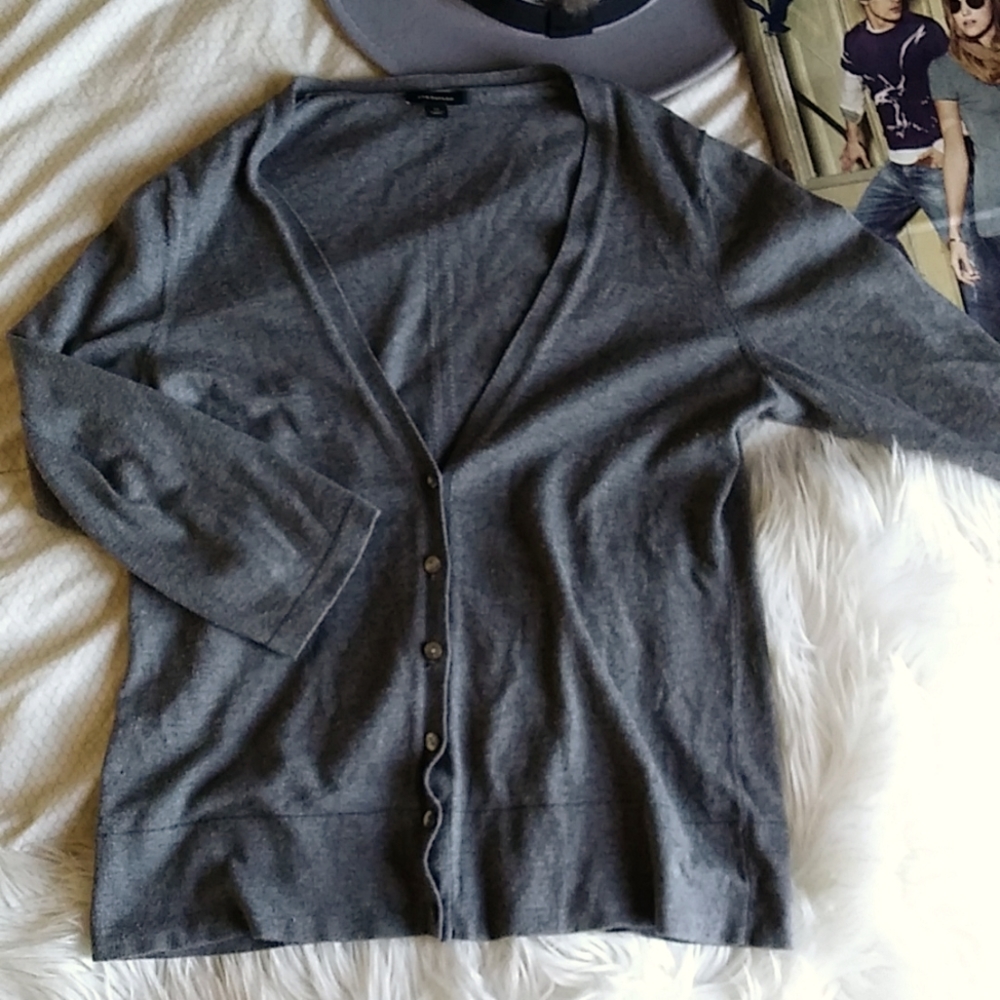 Ann Taylor Gray Cardigan